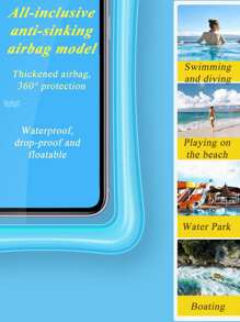 Waterproof Cell Phone Case, Underwater Cell Phone Bag, Universal Waterproof Bag, Compatible With Phone / Waterproof Dive Bag For Cell Phone With Touch Screen For Swimming, Diving, Dustproof, Shockproof, Rainproof, Sealing And Rafting With Touch Screen / Cute Cartoon Cell Phone Waterproof Bag Touch Screen Waterproof Bag For Cell Phone With Touch Screen Protector For Swimming And Rafting Sealing Bag - Multicolor - View 8