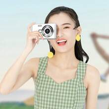 2.4" Digital Camera: 50MP, 16X Digital Zoom, Compact Digital Camera, Great Christmas Gift - White + Card Reader - View 9