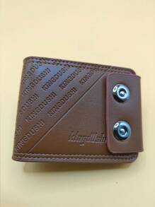 1 Piece Fashion Avant-Garde Men's Retro Simple Short Magnetic Buckle Bag Large Capacity Card Wallet. Suitable For Teen Summer Casual Outdoor Athletic Or Vacation Travel Or Graduation Gifts Or Birthday Dress Accessories - Wallet - View 2