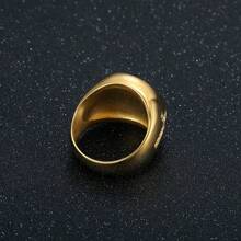 Anillo de hombre estilo Hip Hop con hoja de arce y Strass - Anillo individual de aleación estilo Hip Hop con mosaico de Strass, sin chapado, joya de moda declarativa - Para hombre - Adecuado para fiestas y uso diario - Regalo perfecto para amantes de la moda