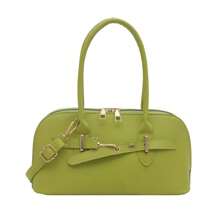 1pc Mode Vrouwen Tas Leren Handtas Vintage Casual Schoudertas Voor Dames Designer Zakelijke Stijl Vrouwelijke Top-Handvat Tassen Solide Eenvoud Wilde Afspraak Shell Tas Hoge Kwaliteit Vrouwen Koerierstas Om Te Werken Winkelen Pendelen Daten Wit Zwart Roze Zilver Groen Khaki