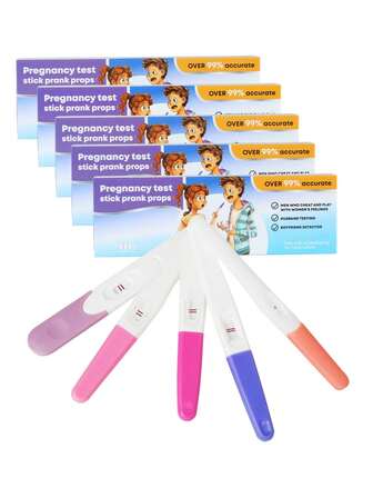 1个恶作剧验孕棒，搞笑道具，假阳性验孕棒 - 100%阳性结果 - 捉弄你的爱人 - 有趣的玩具 - 恶作剧礼物 - 生日礼物 - 完美礼物 - 逼真的验孕棒（款式和颜色随机）