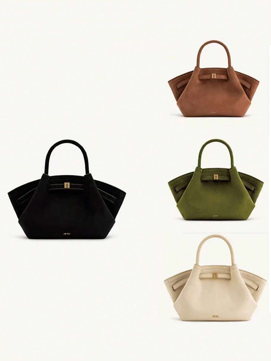 Geantă Tote Toamnă și Iarnă Nouă Geantă pentru găluște de umăr, de mare capacitate, din piele intoarsa de gamă largă, potrivită pentru petreceri, activități de team building etc.