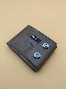 1 件时尚男士钱包防盗刷身份证包大容量零钱包包适合青少年夏季休闲户外运动或度假旅行或毕业礼物或生日礼服配饰