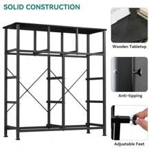 9 Drawer Dresser For Bedroom, Fabric Tall Dressers & Chests Of Drawers, Organizer Unit Storage Tower For Bedroom, Living Room, Hallway, Closet, Girls, Bedroom Furniture,Dresser For Storage,Storage Bin Cabinet, Storage Shelf - Black - View 8