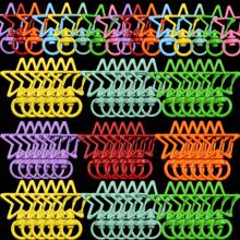 20 件彩色星形钥匙扣锌合金，新款糖果色 DIY 弹簧扣门装饰吊坠