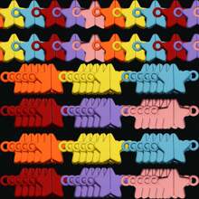 20pcs Magnetic Alloy Heart Shaped Keychains, Couple Set, Romantic Valentine's Day Small Gift, Key And Bag Charm - Star Magnetic Buckle - View 5