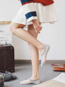 1/3/4/5 أزواج جوارب شفافة بنقشة نقاط للنساء للربيع/الصيف، جلدية، قابلة للتنفس، مقاومة للروائح، مريحة وماصة للرطوبة، بأسلوب فاخر، مناسبة للسفر والعطلات والأعياد وعيد الحب وكهدية لزوجة أم ابنة، للارتداء اليومي - متعدد الألوان - مشاهدة 8