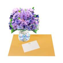 1pc 13-Inch Paper Flower Bouquet Greeting Card With Blank Note Card And Envelope, Ideal Gift For Celebrating Love, Birthday, Anniversary, Special Occasions, Valentine's Day,Back To School,School Supplies