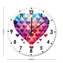 Globo aerostático de boda, reloj de pared silencioso, decoración de pared vintage, arte de pared, regalo para hombres