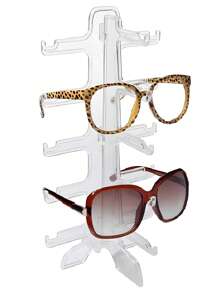 2 套高品质塑料太阳镜收纳盒，眼镜架，太阳镜架，眼镜架，眼镜架，每套 5 副镜架 - 彩色 - 查看 2