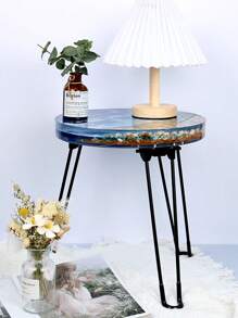 1pc Large Resin Table Mold 14 Inch Round Silicone Epoxy Resin Molds For River Table, DIY Crafts,Cutting Board, Desktop Decoration