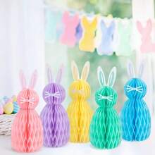 Easter Themed Party Decoration, Rabbit Honeycomb Ball Ornaments, Hanging Decorations, Kindergarten Classrooms, Holiday Party Supplies