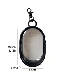 Ce sac de rangement ovale personnalisé avec un nom est un cadeau parfait pour la Fête des mères, avec un motif en forme de cœur. Mignon et minimaliste dans sa conception, avec une fermeture éclair, il est fabriqué en PVC transparent et imperméable, offrant une grande capacité et une portabilité pour un rangement multifonctionnel.