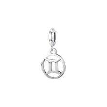 1pc 12 Zodiac Signs Collection Pendants & Charms(Aries/Taurus/Gemini/Cancer/Leo/Virgo/Libra/Scorpio/Sagittarius/Capricorn/Aquarius/Pisces) - Silver - View 14