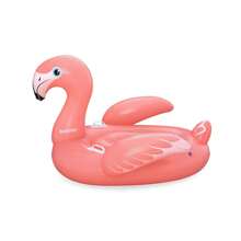 Importadora La Merced Flamingo Ride-On Float Children's Lifeguard 1.38 Mts Long Inflatable Pool Float Aquatic Float - Pink - View 5