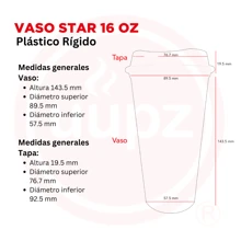 Paquete 10 Vasos Reusables Cafeteros Tipo Star 16 Oz Bebida Caliente - Rosa Pastel - Ver 3