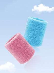 Kinder Einfarbiges Sport Schweißband, elastisch schweißabsorbierend atmungsaktiv dickes Fleece Schweißband, mehrfarbig erhältlich, geeignet für 8-16 Jahre Basketball, Tennis, Baseball, Softball, Volleyball, Fußball, Laufen