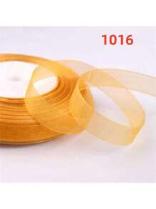 50 码/包,1.2 厘米宽彩色头带丝带,工艺圣诞面料蕾丝丝带,礼品包装绳,万圣节,万圣节装饰情人节 - 彩色 - 查看 20