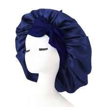 Silky Satin Sleep Bonnet For Women With Adjustable Bow Ties - Luxurious Hair Protection Cap For Curly/Natural Hair, Multi-Color Options, Soft Nighttime Hair Care Essential,Bonnet,Shower Cap,Hair Products And Accessories For Barber Salon Beauty Travel Essentials