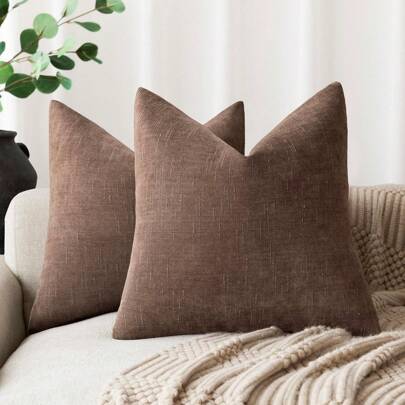 Bamboo Knot Style Chenille Decorative Throw Pillow Cover, Suitable For Bedroom, Sofa, Car Seat Back, All Season Use