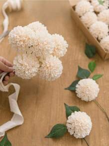 25PCS Artificial Dahlia Flowers Real Looking Lilac Foam Fake Roses With Stems For DIY Wedding Bouquets Bridal Shower Centerpieces Floral Arrangements Party Tables Home Decoration - Rượu sâm banh - Xem 3