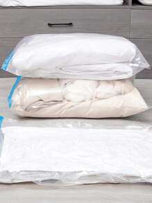 11 件套/套件 10 个透明真空压缩储物袋，带 1 个手动泵，节省空间的密封储物袋，适用于衣服、床上用品、枕头、毛绒玩具、被子、毯子、厨房用品、围巾、鞋子、旅行配件，节省空间的储物袋，防尘密封家用储物搬家整理袋