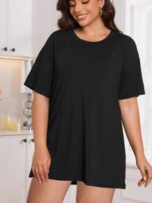 Damskie koszulki do spania w dużych rozmiarach, piżama i bluzka domowa, idealne na romantyczne wieczorne zakupy, idealne dla dziewczyn, rodziny i przyjaciółek, damska koszulka nocna w dużym rozmiarze, może służyć jako koszula nocna lub T-shirt, dwufunkcyjne, luźne, codzienne bluzki