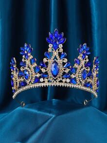 Crystal Tiara Crowns Rhinestone Crown With Combs For Women And Girls Crystal Queen Headbands Princess Headpieces Wedding Hair Accessories Bride Rhinestone For Pageant Birthday Prom - 彩色 - 查看 18