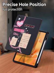 Funda protectora con diseño de mariposa y ranura para lápiz compatible con iPad de 10.a gen, iPad Air de 4.a/5.a gen de 10,9 pulgadas, compatible con Samsung Tab A7 Lite de 8,7" y Galaxy Tab A7 de 10,4 pulgadas, con protección anti-caída en las cuatro esquinas y agarre de una sola mano