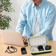 YOUSHARES Hard Carring Case With 2 Packs Windscreen Muff For Røde Wireless Go 2 Microphone - Flocking Mic Carring Case Windshield Compatible With Rode Wireless GO 2 Microphone - Case_2 Furry Cover - View 7