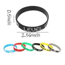 6pcs/12pcs/24pcs Random Color Silicone Wristbands Bracelets For Party Favors