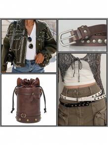 50 Sets Round Dome Leather Rivets Studs For Clothing Purse Feet For Handbags Studs And Spikes For Shoes Bags Belts Dog Collars Leather Craft (6/8/10/12mm) - Gold - View 10