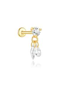 1 pièce Boucle d'oreille étoile et lune à pompons superposés pour femmes | Bijou hypoallergénique en argent sterling 925 | Boucle d'oreille clou de style de luxe, légère pour un port quotidien, soirée, mariage | Cadeau de Ramadan