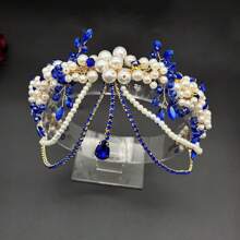 1 chiếc vương miện cô dâu thời trang trang trí bằng pha lê - Nhiều màu - Xem 15