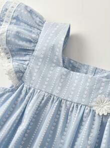 全新女婴公主两件套，时尚又有型 - 藍色 - 查看 3