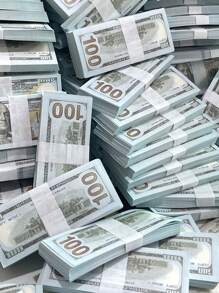 100 件 11*6cm 复印件 100 美元，20 件 3*1cm 迷你复印件 100 美元，100 件大复印件 100 美元，适用于培养早期数学技能、移动、魔术和生日派对道具。