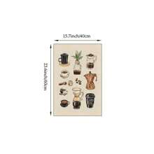 Tranh treo tường phong cách tối giản về biểu đồ cà phê, tranh trang trí quầy cà phê, tranh canvas kiểu cổ điển, thích hợp để trang trí nhà bếp, quầy bar, phòng khách, quà tặng cho người yêu cà phê và barista, có khung hoặc không khung. - Nhiều màu - Xem 9