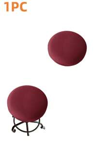 1/4/6pcs Water-Resistant Round Bar Stool Covers, Stool Seat Slipcovers Round, Stool Covers Round 4 Packs Bar Stool Covers Watedrproof PU Stool Slipcover With Elastic Stool Cushion Round Bar Stool Seat Covers For Bar Round Chair,Resistant Removable Cushion Covers