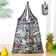 Borsa della spesa riutilizzabile, compatta e pieghevole, leggera e resistente, lavabile e pieghevole, design geometrico classico, borsa regalo con fascia elastica e borsa per riporre