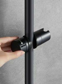 Shower Holder, Universal Shower Head Holder For Shower Bar ABS Thicken And Improved Version Shower Head Holder, Matte Black
