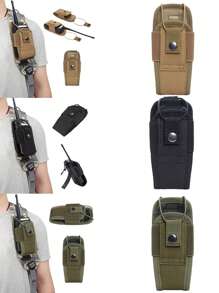 1000D Molle Radio Walkie Talkie Pouch Waist Bag Holder Pocket Portable Interphone Holster Carry Bag For Hunting Camping