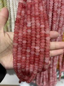 50/100pcs 5mm X 8mm Imitation Jade, Agate, Abacus Beads, Loose Beads, Wheel Beads, Spacer Beads For DIY Jewelry Making, Bracelets, Keychains, Necklaces, Crafts Decoration, Colorful Beads Material To Inspire Your Creative Designs
