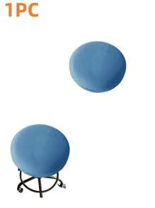 1/4/6pcs Water-Resistant Round Bar Stool Covers, Stool Seat Slipcovers Round, Stool Covers Round 4 Packs Bar Stool Covers Watedrproof PU Stool Slipcover With Elastic Stool Cushion Round Bar Stool Seat Covers For Bar Round Chair,Resistant Removable Cushion Covers