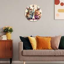 Wedding Rabbit Couple, 3D Wall Clock, Vintage Wall Decor, Local Warehouse, Funny Novelty Gift For Office - Mixed Colors - View 6