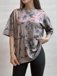 Women Oversized T Shirts Loose Fit Crew Neck Short Sleeve MovementTops Casual Blouse Y2K 2024 Basic Tee