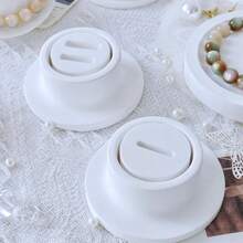 1 件珠宝戒指、手链、耳环展示托盘、多个 INS 风格石膏珠宝支架托盘、高端白色珠宝架，用于珠宝展示、家庭组织、摄影道具、节日礼物、情人节、母亲节旅行收纳整理器