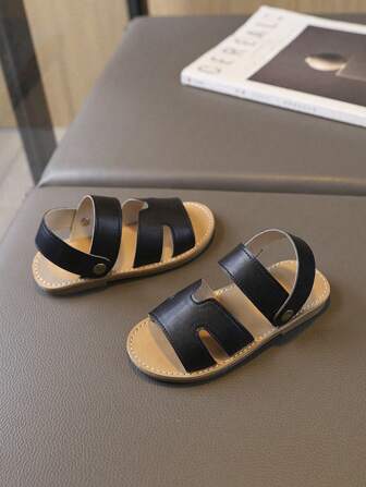 Småbarn All-Match Enkel design Anti-halksandaler, barn med öppen tå lätta fritidsstrandskor