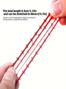 5/10/20 peças Iscas Macias com Anzol em Formato de Minhoca Biônica de 3,15 Polegadas, Isca Flutuante para Pesca de Água Salgada e Doce - Diversas Iscas Biônicas, Adequadas para Pesca em Água Salgada e Doce de Lagos, Equipamentos e Acessórios de Pesca - Multicolorido - Visão 3