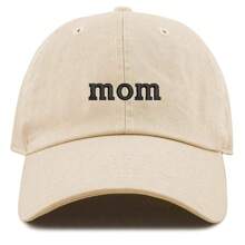 Dad & Mom Embroidery Baseball Cap Men Women Unisex Baseball Cap Adjustable Hat - Beige - View 9